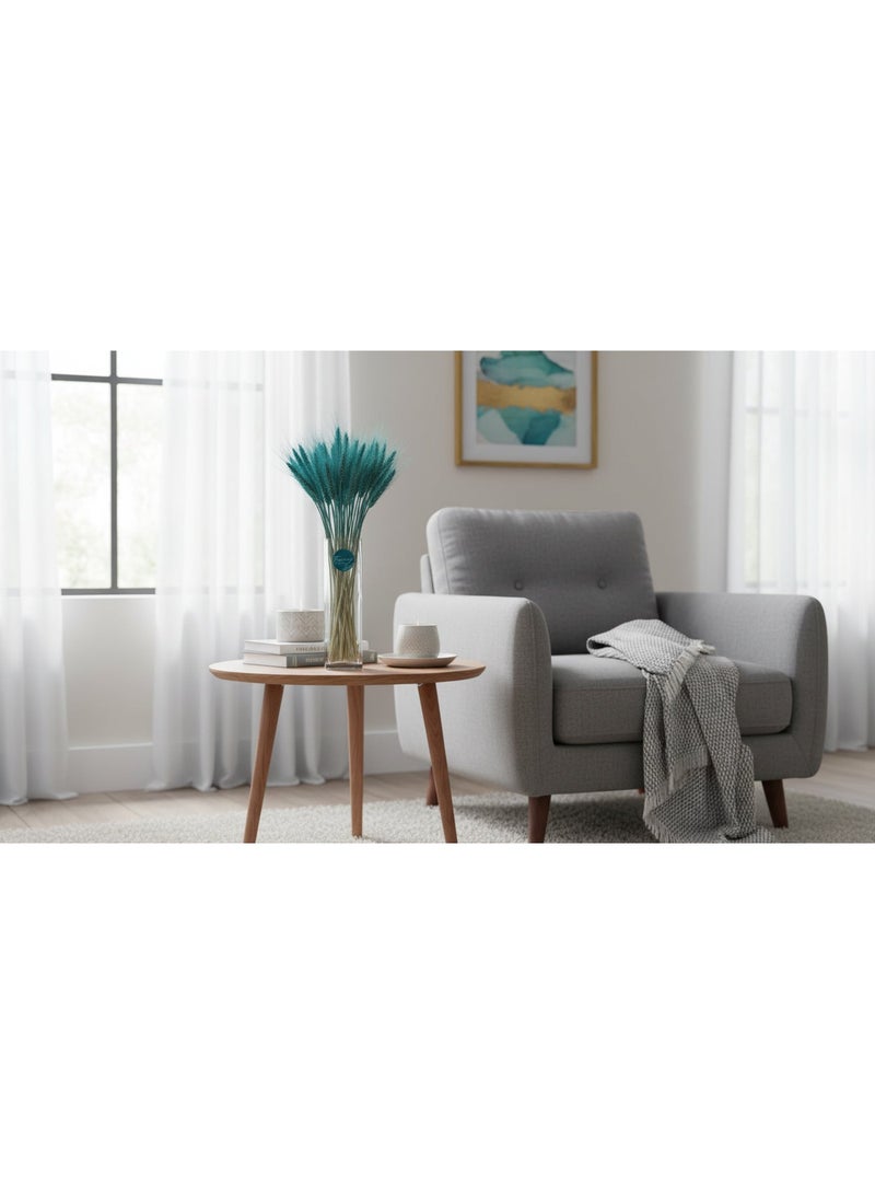 FANCY FLOWERS Fancy Dry Wheat Grass Bouquet Natural Dried Flowers ( Blue bayou  50) - Image 5